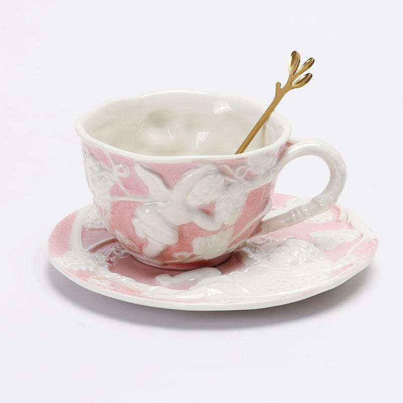 cup and saucer(pink)