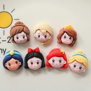 Nova Resina Cartoon Princesa Artesanato Combinando Popular Resina Charme - Product Image 1