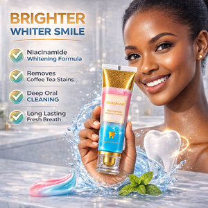 Brightening Niacinamide <b>Toothpaste</b> for Yellow Teeth Stain Removal Fresh Breath Mint Gel Enamel Safe Oral Care 100g - Product Image 5