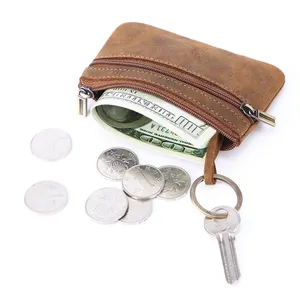 Wholesale Suppliers Custom Coin Purse Keychain New Designer Women Wallet 2023 Leather Mini Coin Purse