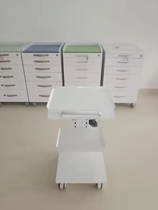 Carrello porta attrezzi dentale in metallo a 3 strati con ruota - Product Image 5