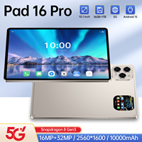Tablet PC Portátil Pad 16 Pro para Oficina, Pantalla Capacitiva de 10.1 Pulgadas, 16GB+1TB, 2560*1600, Reuniones en Línea, Tablet Android