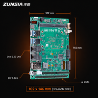 Carte mère industrielle PRM-7610A 3,5'' OEM ODM personnalisée avec Wildcat Lake DDR5, double LAN, 6 ports COM, DC 9-36V