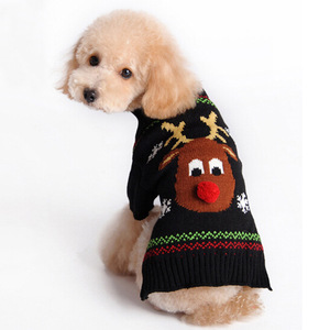 Chien vêtements de luxe printemps automne Teddy VIP puppy Cat tricot pull nouvel an Noël vêtements pour animaux de compagnie en - Product Image 6