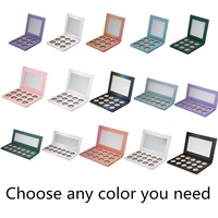 Palette de maquillage magnétique vide pour 60 maquillages, design graphique noir et blanc