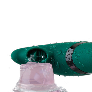 Volwassen elektrische vibrator seksspeeltjes voor vrouwen 2 in 1 tonglikkende stotende dildo vibrators seksspeeltjes leverancier - Product Image 5