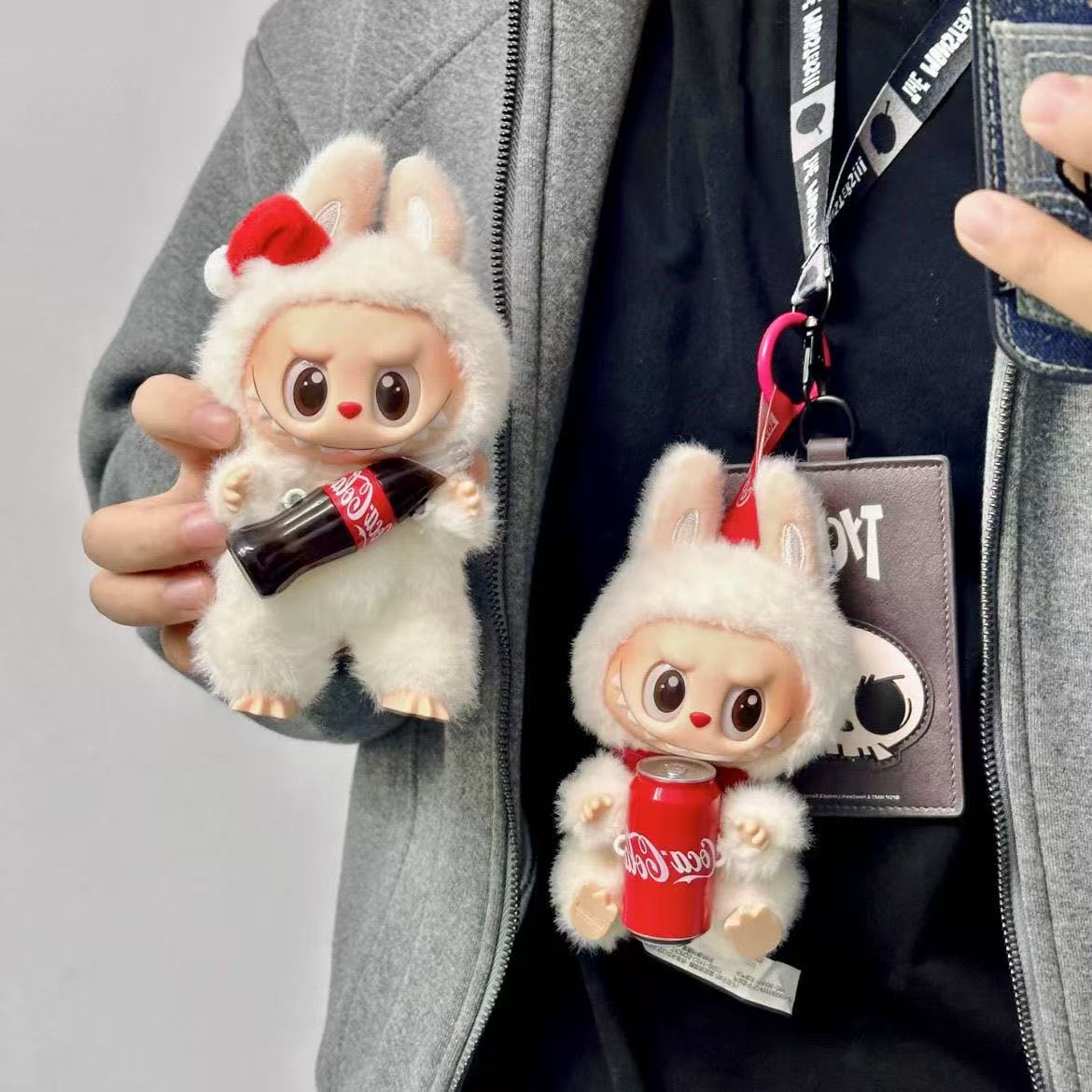 小物・アクセサリー Candylab Toys Coca Labubu Blind Box Keychain - Cute Unisex Plush Toys