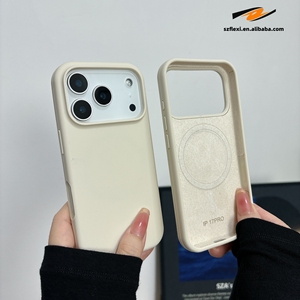 Custodia Magnetica Opaca in <span class=keywords><strong>Silicone</strong></span> Liquido per <span class=keywords><strong>iPhone</strong></span> 17 Pro Max 16 17 Pro 15 14 13 12 <span class=keywords><strong>11</strong></span> Pro Max Plus, Disponibile in Vari Colori Vivaci - Product Image 1