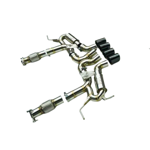 <span class=keywords><strong>Pour</strong></span> Chevrolet Corvette C8 Z06 <span class=keywords><strong>2023</strong></span>+ LT6 5.5L V8, système d'échappement cat-back à soupapes en acier inoxydable avec silencieux et quatre sorties - Product Image 5