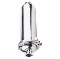 Filtre à cartouche sanitaire en acier inoxydable Sanying SS304 SS316L, type droit, à souder, pour conduite d'eau, poli, à faible pression