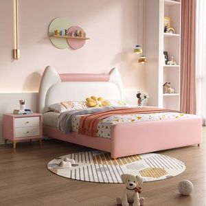 Letto singolo 1.2m per ragazze <span class=keywords><strong>e</strong></span> ragazzi per adolescenti <span class=keywords><strong>e</strong></span> piccoli appartamenti letto rosa principessa per camere da letto per bambini - Product Image 3