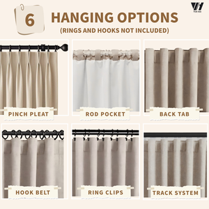 Total Darkness Rideaux et cantonnières occultants Produit d'obscurité complet pour usage domestique - Product Image 6