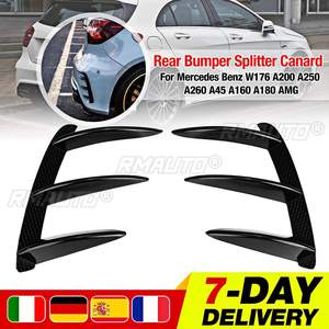 สปอยเลอร์กันชนหลังคู่สำหรับรถยนต์เมอร์เซเดสเบนซ์ W176 A200 A250 A260 A45 AMG พร้อมสติ๊กเกอร์ตกแต่งกันชนหลัง - Product Image 1