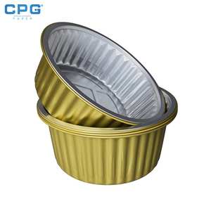 Food Grade Aluminum Foil Food <b>Container</b> 930ml Round Restaurant Retail Freezer Safe Disposable Foil Pan - Product Image 1