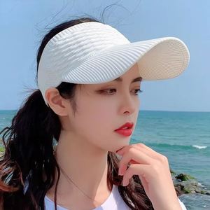 Nuevas Gorras de Visera Vacías Anti-UV Transpirables y Ajustables para Mujer y Hombre, Ideales para Tenis, Golf, Correr, Viajes, Playa y Deportes al Aire Libre - Product Image 6