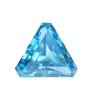 triangle gemstone cz aquamarine diamond price per carat fashion jewelry