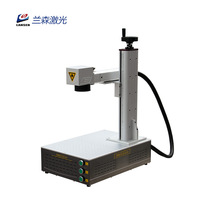 Machine de marquage laser à fibre Raycus 20W CNC portable de bureau pour métal, bijoux, ABS, PC, AI/DXF/EZCAD/LightBurn