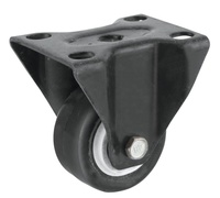 WBD Roulettes et roues durables noires en PVC de 2 pouces et 50mm pour table