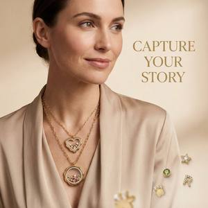 <span class=keywords><strong>Collana</strong></span> <span class=keywords><strong>con</strong></span> Ciondolo Fluttuante Personalizzato SongYi per Donne, <span class=keywords><strong>Medaglione</strong></span> in Ottone Placcato <span class=keywords><strong>Oro</strong></span> 18K <span class=keywords><strong>con</strong></span> Zirconi, Gioiello Personalizzato - Product Image 2