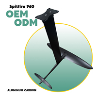 Spitfire 960 Hydrofoil Wing Rush Wave Flat Surf Matched Black Fuselage Progressive Skinny Water Play Surfing Portable Bag