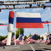 Stock disponible Mini petits drapeaux nationaux agitant à la main drapeau tiré à la main drapeau à main personnalisé
