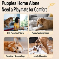Jouet à mâcher pour chien en peluche texturée, couineur, à picots pour le nettoyage des dents, avec son original, pour chiot, vente en gros, usine OEM personnalisée