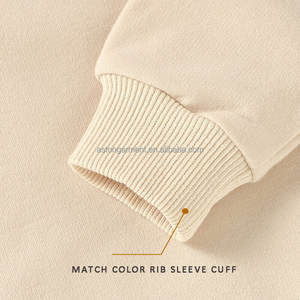 Groothandel Lente Effen Lange Mouw Biologisch Katoen Pullover Baby Peuter Sweatshirt French Terry - Product Image 5