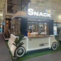 Repas Café Remorque Food Truck Mobile Commercial Camping Snack Car Personnalisé Mobile Cuisine Remorques Food Mini Car Electrique