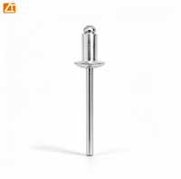 Rivets aveugles à tête dôme DIN7337 en aluminium avec mandrin en acier, fixation unilatérale, fournisseur direct pour conduits CVC