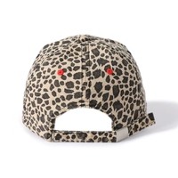 Gorra de béisbol personalizada de alta calidad con logotipo de imagen Vintage, gorra de algodón de 6 paneles, gorra de papá de leopardo con logotipo bordado informal a la moda Unisex