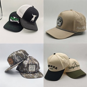 Gorra de camionero Richardson 112 en blanco con malla negra y logotipo bordado personalizado - Product Image 5