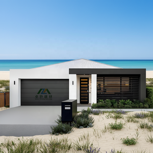 Villa moderne préfabriquée avec garage, conforme aux normes australiennes, maison modulaire préfabriquée, maisonnette préfabriquée, structure en acier - Product Image 1