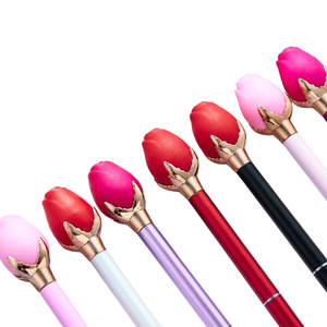 Bolígrafo Publicitario Creativo BECOL con Forma de Rosa, Elegante Bolígrafo de Plástico con Diseño Floral para Regalos de San Valentín para Damas - Product Image 3