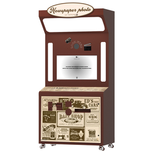 New Design Newspaper Style Customized PhotoBooth Popular Photo Booth Machine <b>With</b> <b>Printer</b> /Photo Booth Kiosk Vending Machine - Product Image 5