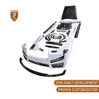 Nouveauté Kit carrosserie style MSY pour Rolls Royce Cullinan, pare-chocs avant sec en fibre de carbone, jupe latérale pour sourcil, capot moteur