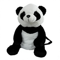 Sac d'école en peluche panda neuf, directement de l'usine, jouet en peluche doux avec rembourrage en coton PP pour enfants de 2 ans et plus