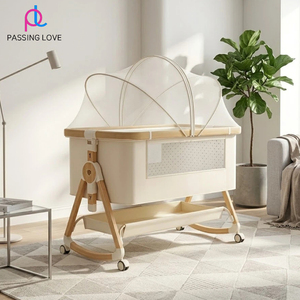 <span class=keywords><strong>Lit</strong></span> bébé pliable léger, structure de soutien robuste, design gain de place, idéal <span class=keywords><strong>pour</strong></span> la chambre à coucher et les voyages de courte distance - Product Image 2