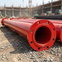 Tuyau en acier ERW enduit de poudre époxy anti-corrosion avec service de découpe pour l'alimentation en eau municipale et les systèmes de protection incendie