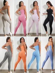 Gym Fitness Workout Jumpsuit Yoga Romper For Women Sportswear 1 Piece Jumpsuit Onesie Womens Jumpsuit