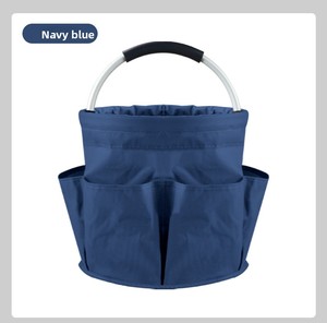 Foldable Picnic <strong>Basket</strong> with Aluminum Handle Multi-pocket Collapsible Beach Bag Outdoor Travel <strong>Storage</strong> <strong>Basket</strong> - Product Image 6