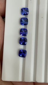 AAAA Quality Natural <b>Tanzanite</b> Cushion Cut Calibration Deep Blue Color Free Size Lot for Sale Handmade Bulk Product - Product Image 5