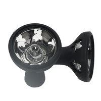 Hitam hookah aksesoris kustom grosir silikon hookah mangkuk shisha kepala kristal hookah pot