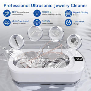 Nettoyeur à ultrasons Mini machine à laver portable Bain à ultrasons <span class=keywords><strong>Appareil</strong></span> de <span class=keywords><strong>nettoyage</strong></span> sonique pour <span class=keywords><strong>lunettes</strong></span> Bijoux Appareils électroménagers - Product Image 2