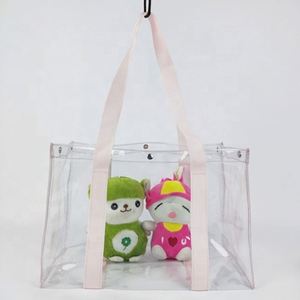 Bolsa de Pvc con asa Bolsas de asas de Pvc con logotipo impreso personalizado Bolsa de compras de viaje de Pvc - Product Image 2