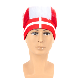 Bandeau poilu patriotique rouge blanc bleu Fans chapeau de perruque pour le 4 juillet accessoires fête de l'indépendance célébrations <span class=keywords><strong>Costume</strong></span> de fête - Product Image 4
