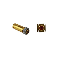 Conector multipin Longli IP54 impermeable de la serie PC, con carcasa de aluminio mini circular, brida de latón plateada, montaje en panel, M5 M8