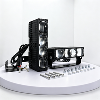 Projecteur de grille laser bi-LED 4x4 de 6 pouces 12V 24V 214W avec assistance moteur pour pick-up tout-terrain 6000K IP67