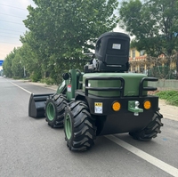 Caricatore Frontale Agricolo Articolato Compatto a Batteria con Certificazione CE |   Mini Pala Gommata Elettrica a Zero Emissioni 1 Anno 1200kg