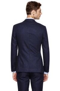 Traje de banquete de boda para hombre de <span class=keywords><strong>corte</strong></span> <span class=keywords><strong>italiano</strong></span> <span class=keywords><strong>Slim</strong></span> <span class=keywords><strong>Fit</strong></span> elegante estilo de negocios con tela de lana gruesa nuevo diseño artesanía italiana - Product Image 3