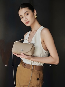 Sac à main mini-doctor bag en cuir grainé 2026 SS pour <span class=keywords><strong>femme</strong></span>, avec fermoir rotatif ovale et poignée supérieure, élégance vintage, pour revendeurs de boutiques - Product Image 1